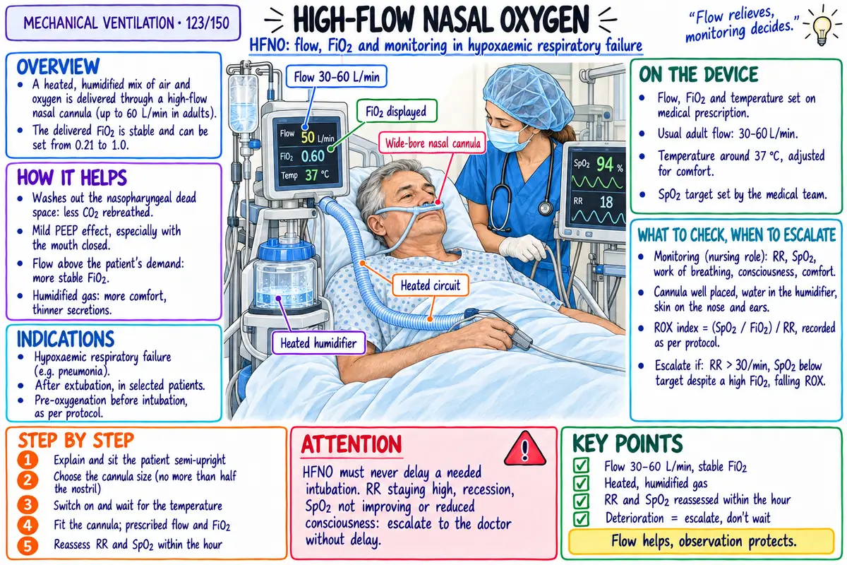 Visual map: high-flow nasal oxygen (HFNO)